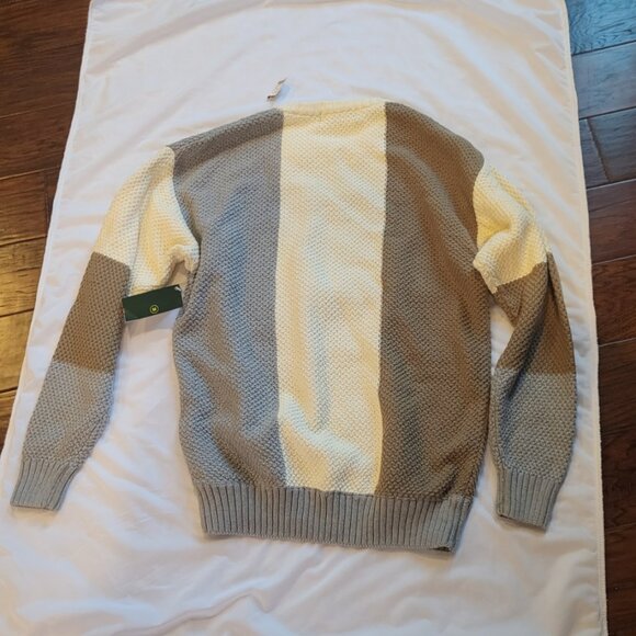 Embassy Row Heavy Knit Crew Neck Sweater Vintage Cozy Neutral Preppy Sz M NWT - Picture 4 of 12